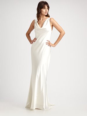 No-frills bride :  wedding simple clean chic plain no frill slip sheath backless 0474189223259R  ASTL 300x400