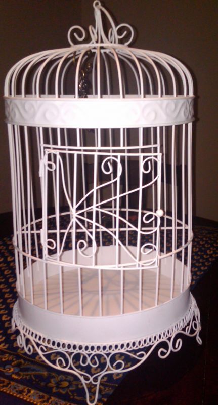White wedding bird cage for cards 40 wedding bird cage card holder 