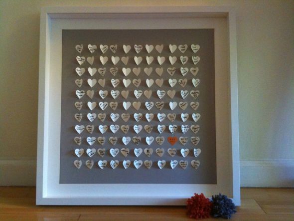 Puzzle or Fingerprint Tree Guestbook :  wedding guestbook puzzle tree fingerprints paper Il Fullxfull.264893330