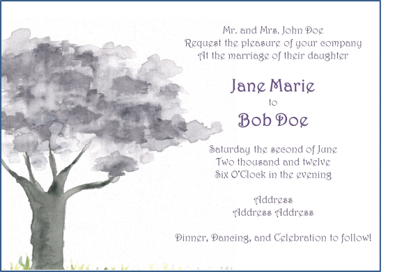 My DIY invitations, thoughts? :  wedding Invitation Mock Up