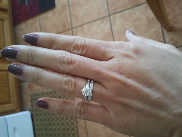 My E-Ring...Gorgeous Round Brilliant Solitaire...SHOW ME YOUR BANDS!! :  wedding ring diamond solitaire tiffany setting Wedding Ring