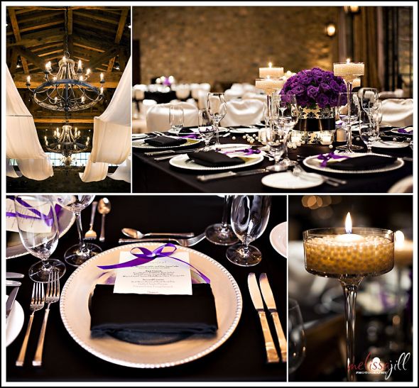 wedding Reception Idea2 Also tables will be circle with Black table linens 