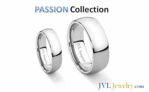 FREE RINGS AND ENGRAVING :  wedding jlv jewelery free rings tungston Passion