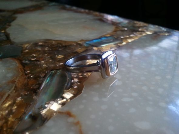 Show me your mixed metals wedding set! : wedding engagement ring wedding band rose white yellow gold metals 2011 10 24 10.19.13