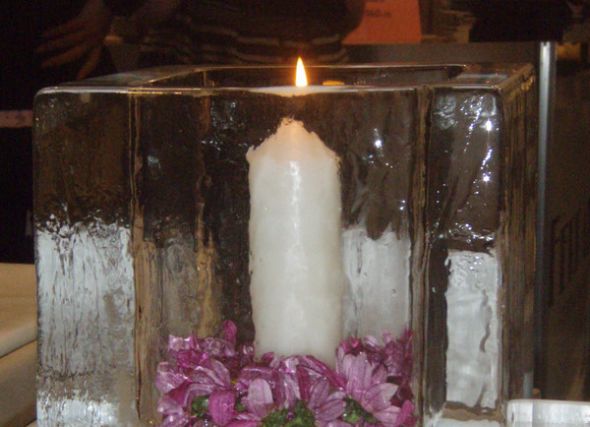 Ice Centrepieces... What do you think?? :  wedding Ice Lantern