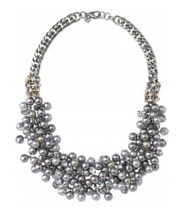 Can I see your statement necklaces? :  wedding necklace pearl jewelry bridal rehearsal dinner affordable trendy statement unique Pearl Bib Necklace