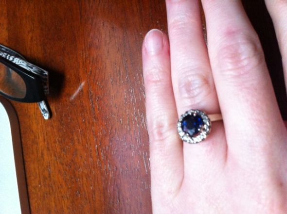 Would you rather have a smaller diamond ring or a larger non-diamond ring? :  wedding Photo 3