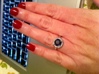 Thought on sapphires? :  wedding saaphire engagement rings Ring6