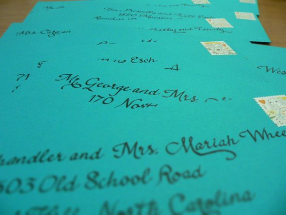 DIY Friday : wedding diy features Envelope3 DIY Invitation Calligraphy (printer tracing method) : wedding envelope calligraphy address addressing invitations diy Envelope3