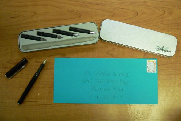 DIY Invitation Calligraphy (printer tracing method) :  wedding envelope calligraphy address addressing invitations diy Envelope5