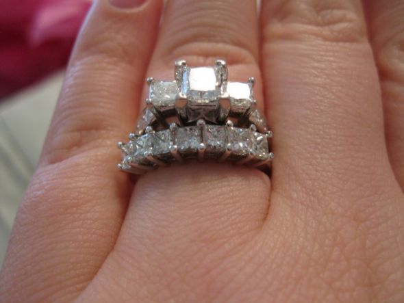 SHOW ME YOUR DIAMOND WEDDING BANDS! :  wedding diamond band carats IMG 0009