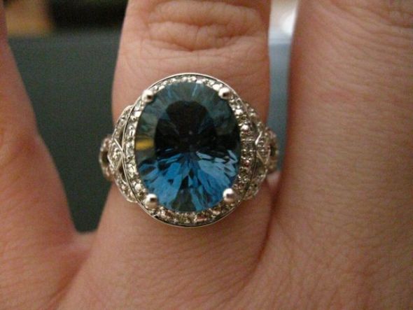 Something blue is 9mm, or 2.75 carats. Post your rings of this size! :  wedding Something Blue