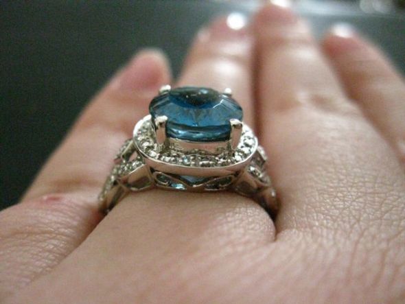 Something blue is 9mm, or 2.75 carats. Post your rings of this size! :  wedding Something Blue 2