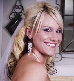 Which hairstyle is best with my dress? : wedding hair Halfup