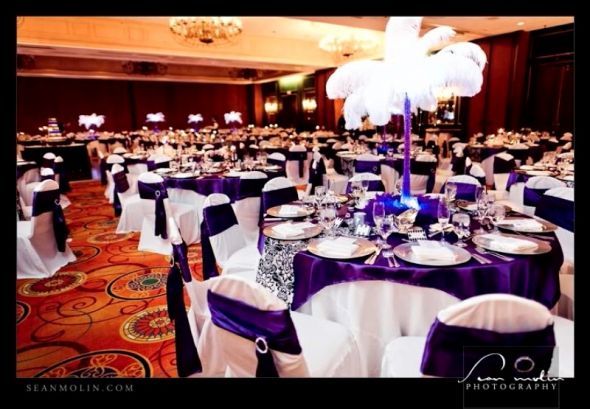 FOUND OUR LINEN AND DECOR RENTAL COMPANY FOR CHEAP wedding navy white 