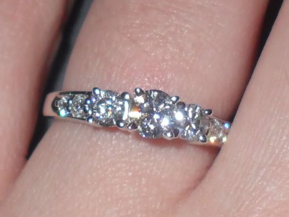 What style is your engagement ring? : wedding rings engagement ring styles solitaire halo three stone 1 215 ct round center diamond 6 prong platinum setting eternity band Ring