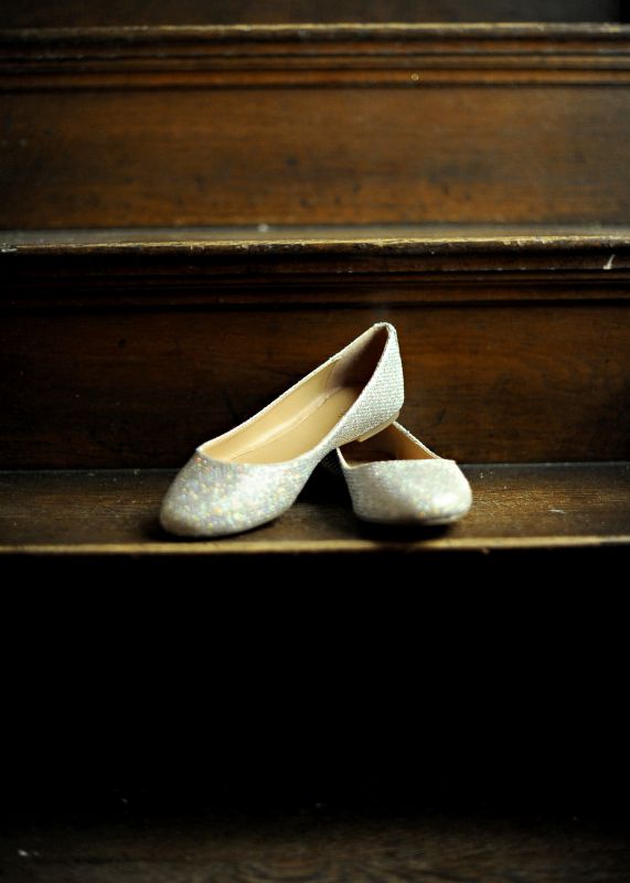 Nine West Wedding Ballet Flats wedding silver shoes Shoes