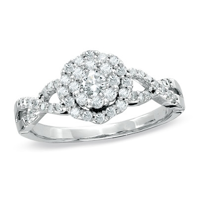 wedding cluster e ring It is on the Zales website here is the link