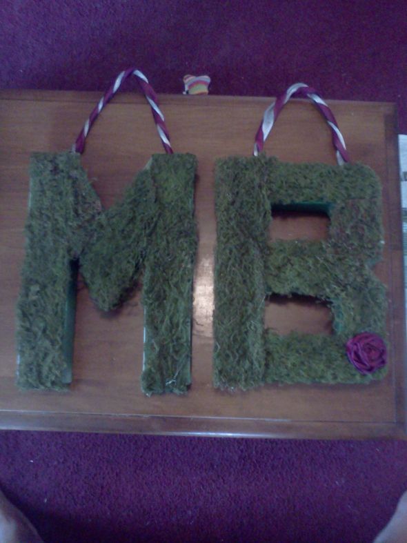 My moss covered initials