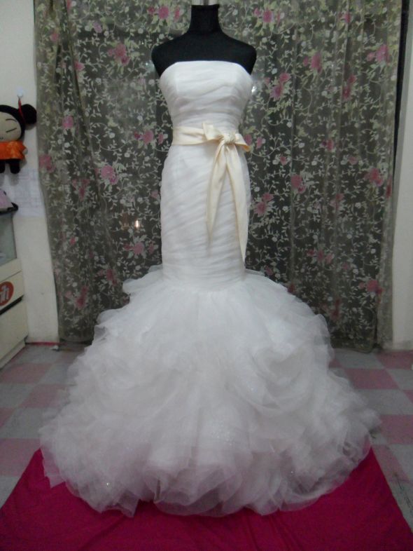 China Dress Complicated Gown please help : wedding china dress help organza vera wange Dress Front