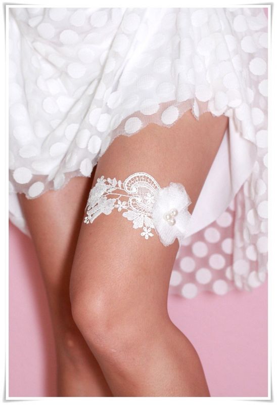 Venise Lace - Handmade Garter - One of a kind : wedding wedding garter garter set lace garter handmade couture white ivory bridesmaids engagement dress diy reception Garter 428