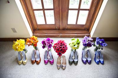 Rainbow Wedding Shoes
