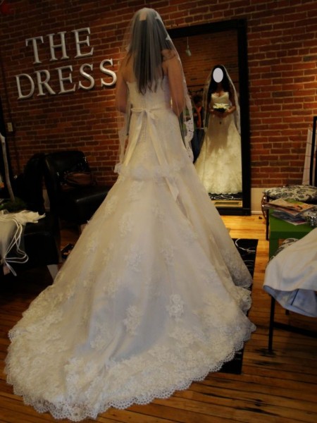 Would love to see your beautiful trains!!! :  wedding Lara Back
