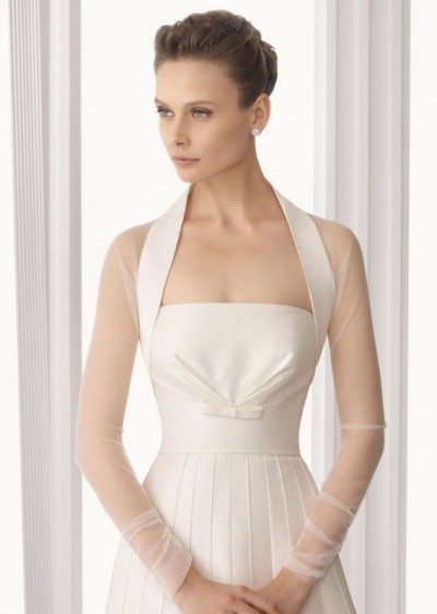 wedding priscella sleeves white lace wedding Top Rosa Clara 51732