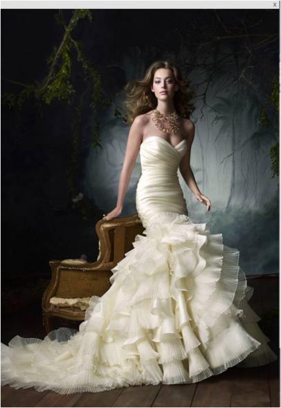 Lazaro 3050 vs Rivini Tahlia - Which Dress??? :  wedding lazaro rivini tahlia lazaro 3050 mermaid poll 184940.Lazaro   3050.jpg.resize