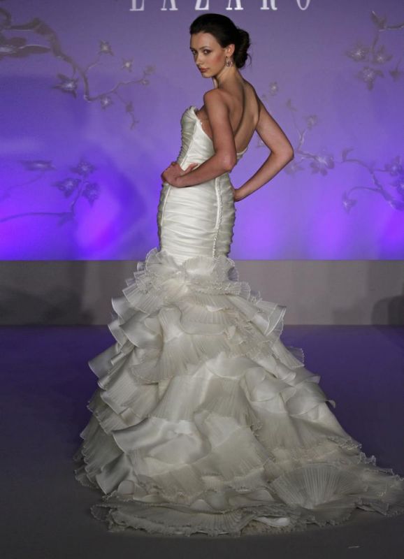 Lazaro 3050 vs Rivini Tahlia - Which Dress??? :  wedding lazaro rivini tahlia lazaro 3050 mermaid poll 3050back 1000x1000