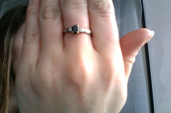 In my midst of my craziness I found a ring... (funny) :  wedding ring sapphire diamond crazy Photo On 16 02 2012 At 13.02 3