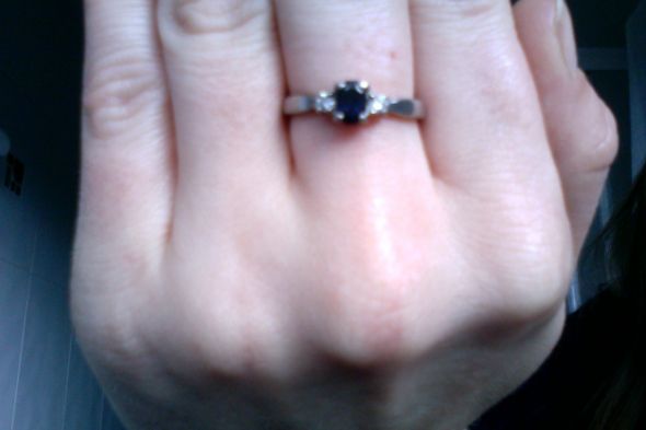 In my midst of my craziness I found a ring... (funny) :  wedding ring sapphire diamond crazy Photo On 16 02 2012 At 13.02 6