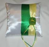 John Deere Green-My Wedding theme : wedding Pillow
