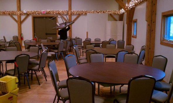 Linen Colors Help! :  wedding wedding rustic barn linens purple gray black reception ceremony decor theme michigan 316260 2551749323172 1537066615 32640412 1156195452 N