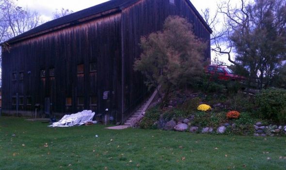 Linen Colors Help! :  wedding wedding rustic barn linens purple gray black reception ceremony decor theme michigan 379922 2551809084666 1537066615 32640440 422725411 N