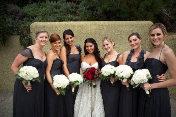 Help me decide on Bridesmaid dress color! :  wedding Charcoal2