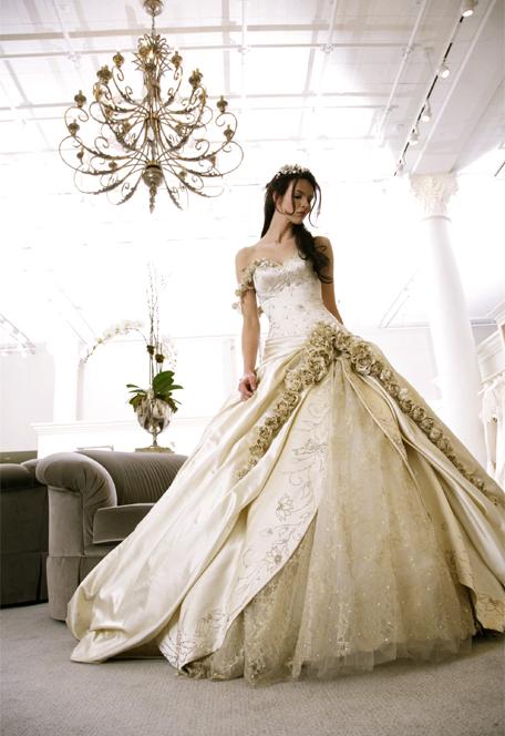 ball gown wedding dresses with bling