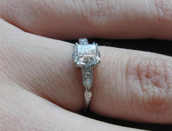 New Poll - Which ring? : wedding ring custom engagment e ring Sideview