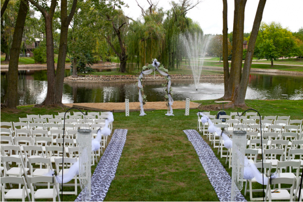 A backyard fairy tale wedding.