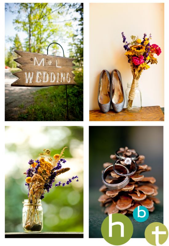 Rustic DIY Wedding 8.18.11 (Pics) :  wedding rustic diy nature mason jars burlap forest simple casual lodge adirondack upstate new york Details