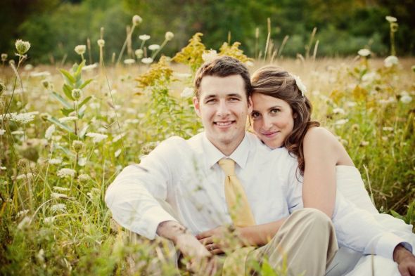 Rustic DIY Wedding 8.18.11 (Pics) :  wedding rustic diy nature mason jars burlap forest simple casual lodge adirondack upstate new york Field
