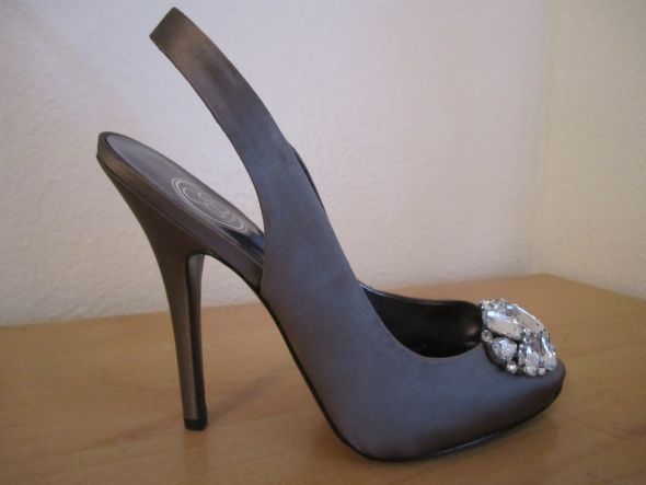 Jessica Simpson Hardy2 in Satin Grey wedding grey shoes heels jessica 