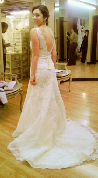 real brides wearing allure 8634? :  wedding allure 8634 1 dress lace Photo 17