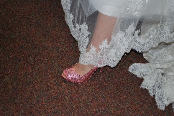 My DIY perfectly pink Swarovski Crystal Shoes :  wedding swarovski crystal shoes shoe bling pink sparkle DSC 0238