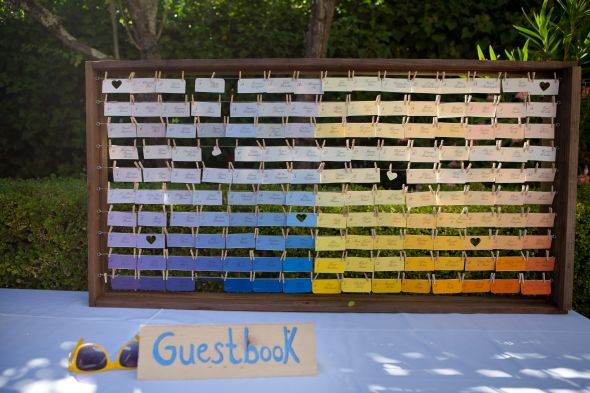 Paint Sample  Seating Chart DIY