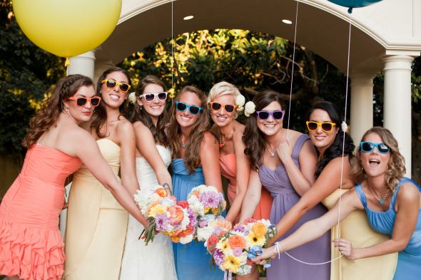 Awesome Colorful Bridesmaids