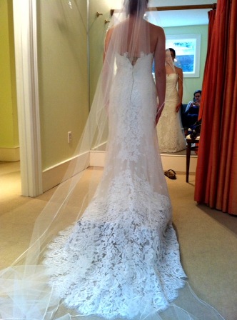 show us your designer couture gowns wedding Back Of Wedding Dress