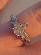 What clarity/color is your diamond? Post pictures please :) :  wedding color clarity diamonds 12 carat princess cut IMAG0577 1