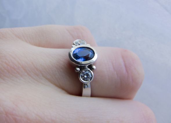 Ring Porn My Custom Made Blue Sapphire Ering Big Photos