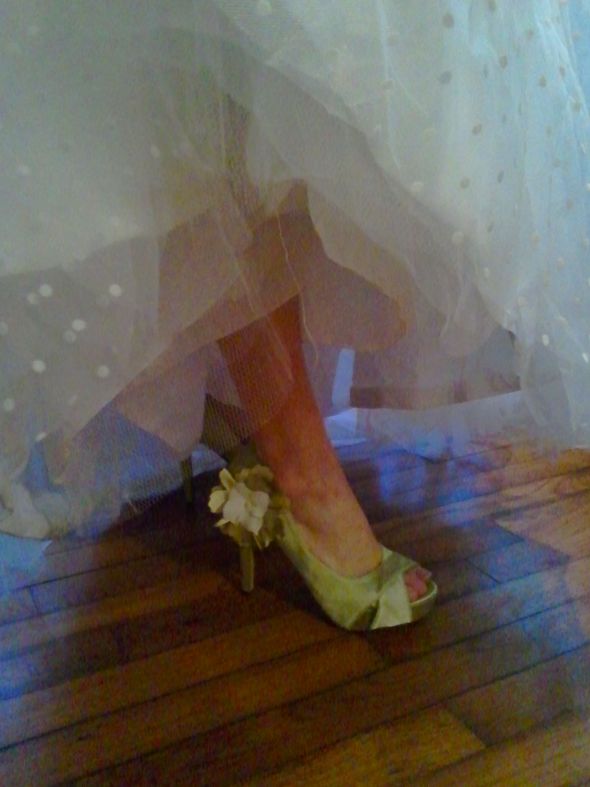 My dressilyme dress is ready!  :) :  wedding dressilyme dress china green shoes Weddingshoes2